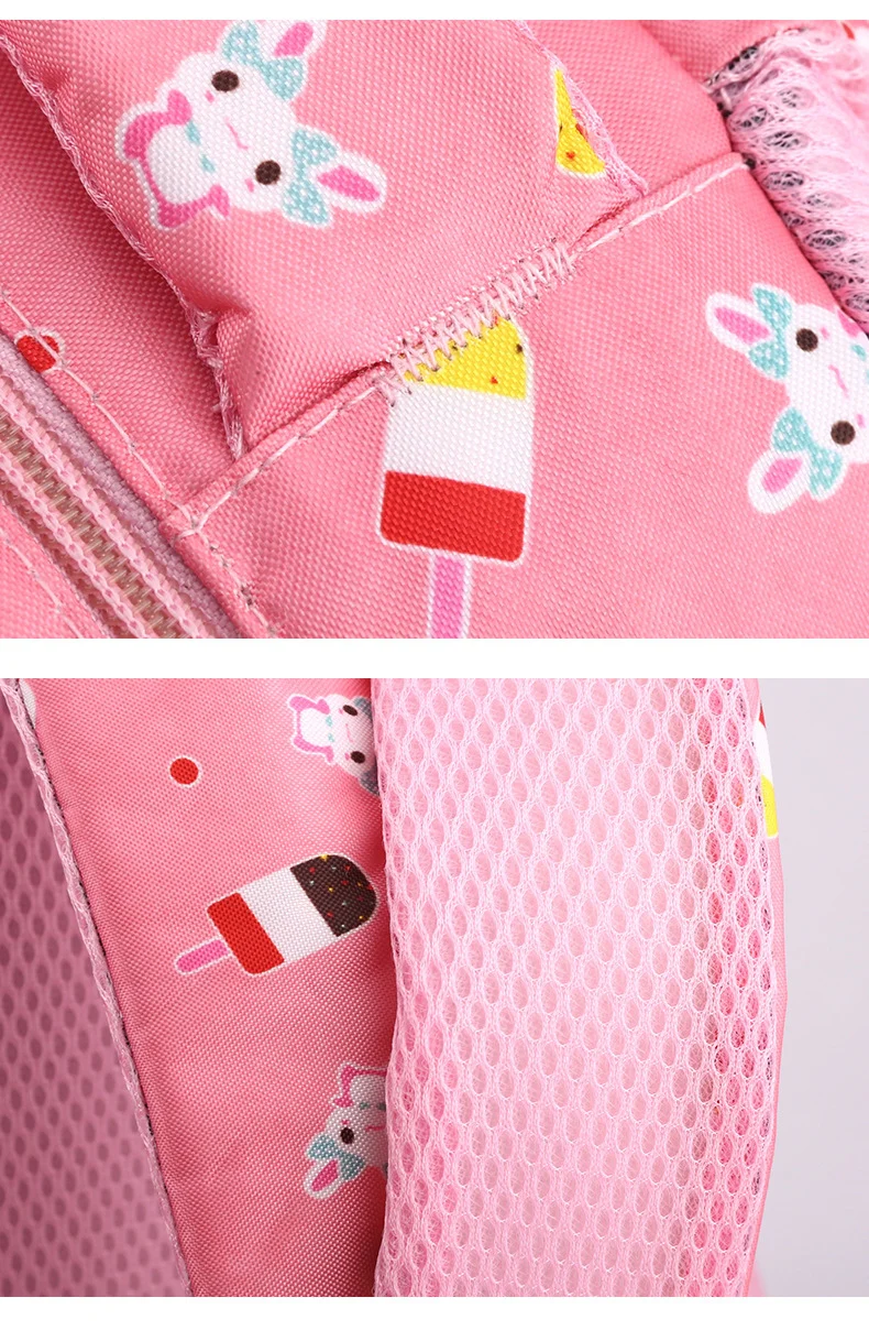 3pcs Ice Cream Pattern Fashionable Backpack With Shoulder Bag And Coin Purse - Image 4