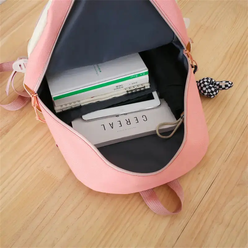New High School Five-Piece set of Multi-Compartment Fashion Schoolbag 3002 - Image 5