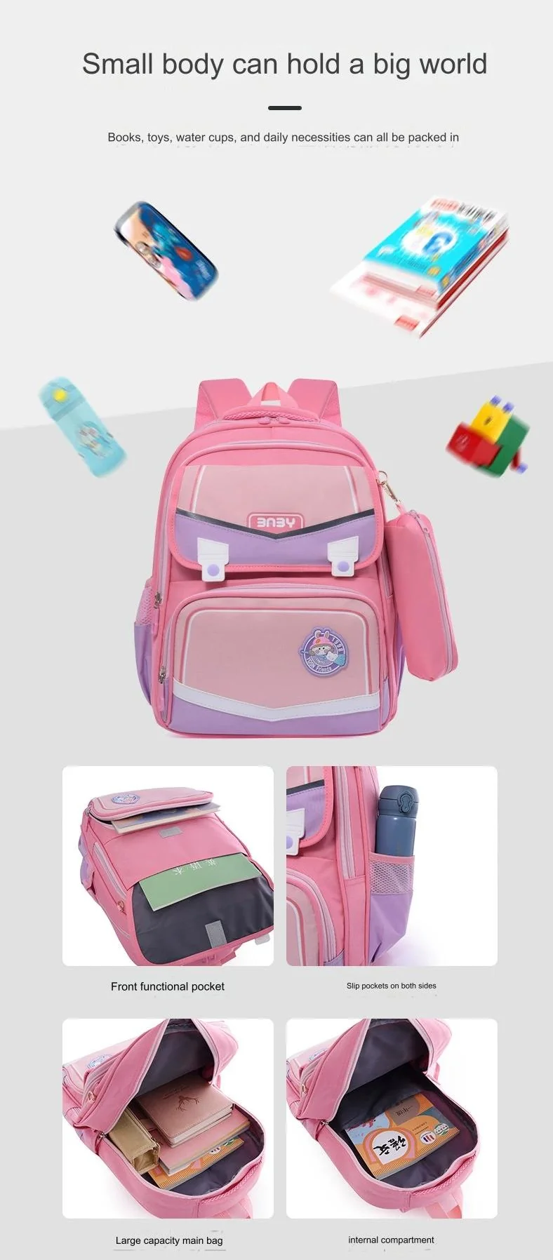 Kids School Bag W237 - Image 8