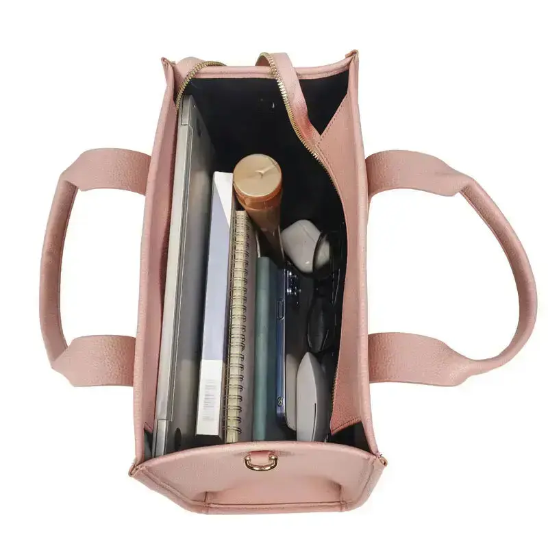 Women PU Leather Tote Bag for University, Office & Travel 420 - Image 10