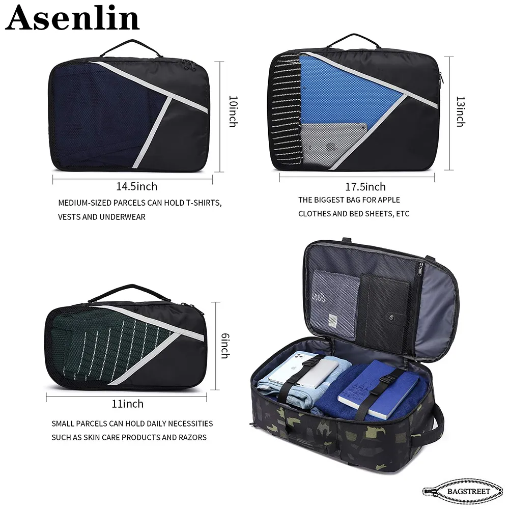 Asenlin 40L Travel Backpack for Women Men 17 Inch Laptop Backpack Flight Approved Luggage Carry On - Image 4