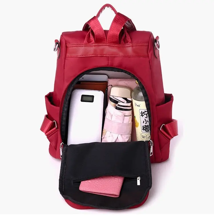 Simple Embroidery backpack. Multiple way To Carry. 1213 - Image 6