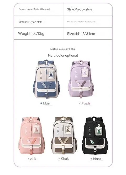 Durable Korean Vibe Unisex Backpack MS21 - Image 12
