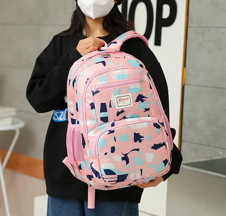 School Bag Multifunction Colorful Printing Backpack 1639-7 - Image 6
