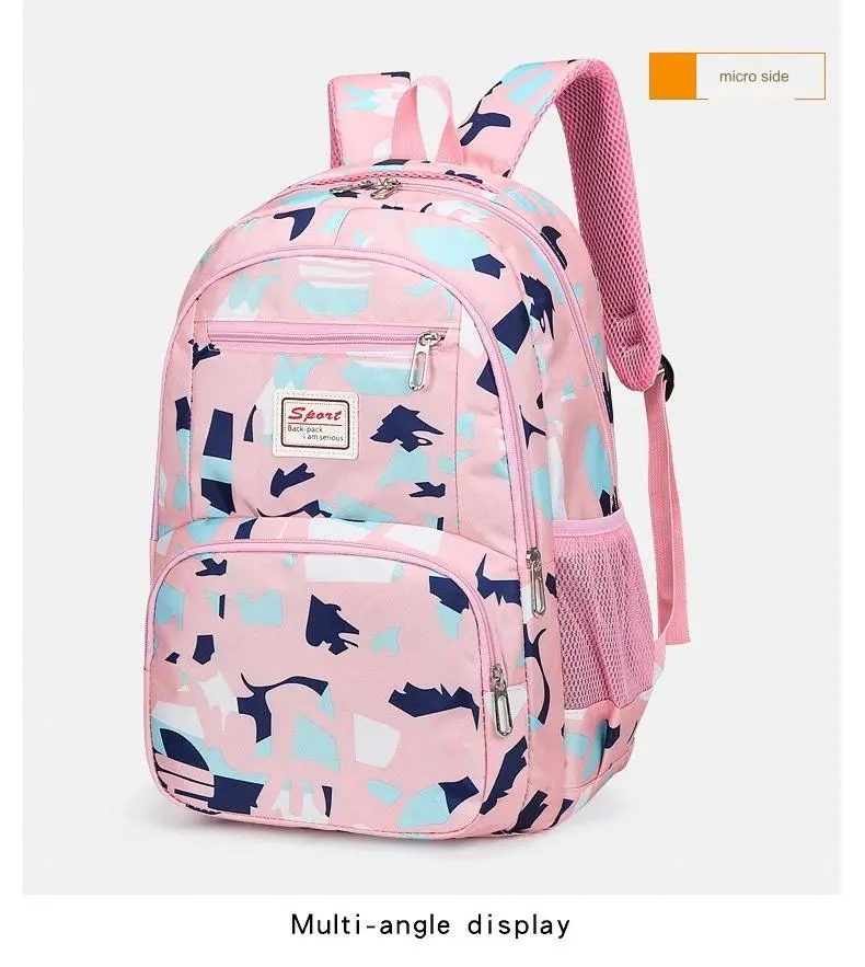 School Bag Multifunction Colorful Printing Backpack 1639-7 - Image 7