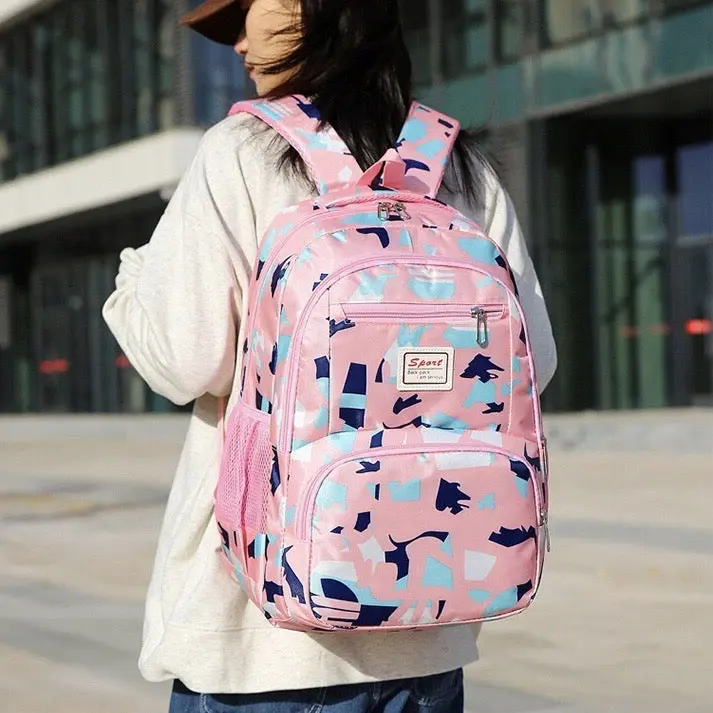School Bag Multifunction Colorful Printing Backpack 1639-7 - Image 8