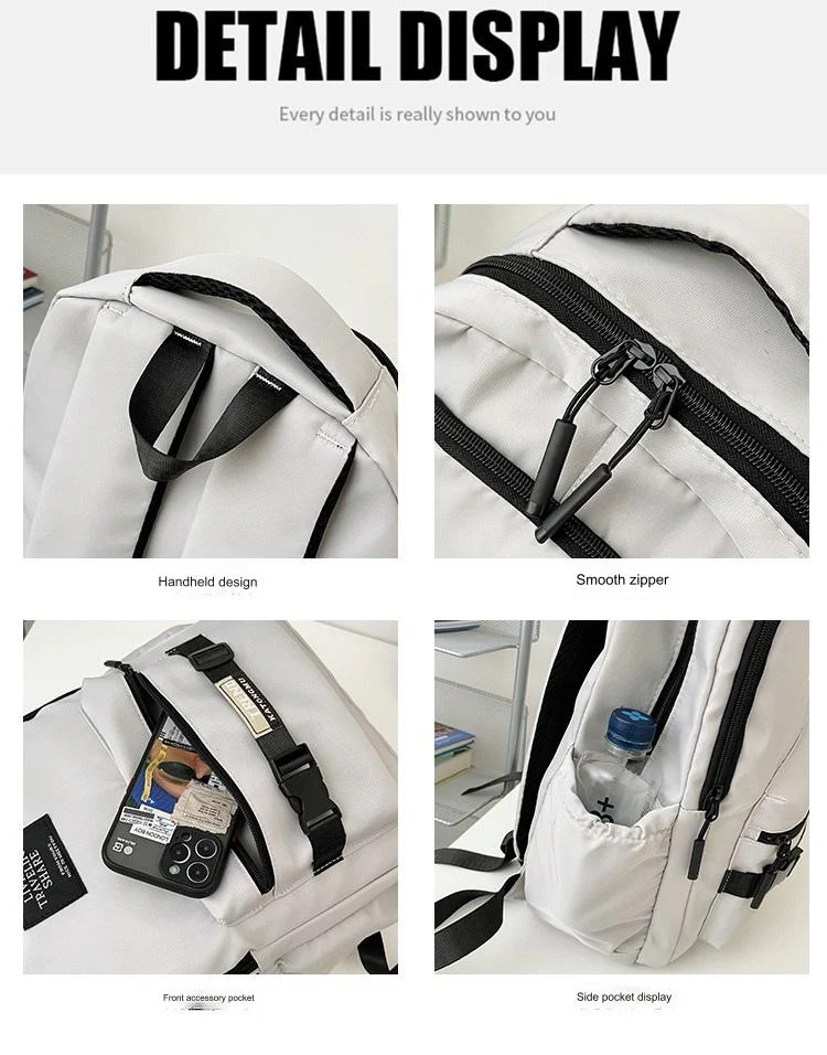 Backpacks Waterproof Multi-Pocket Nylon Backpack 1243 - Image 7