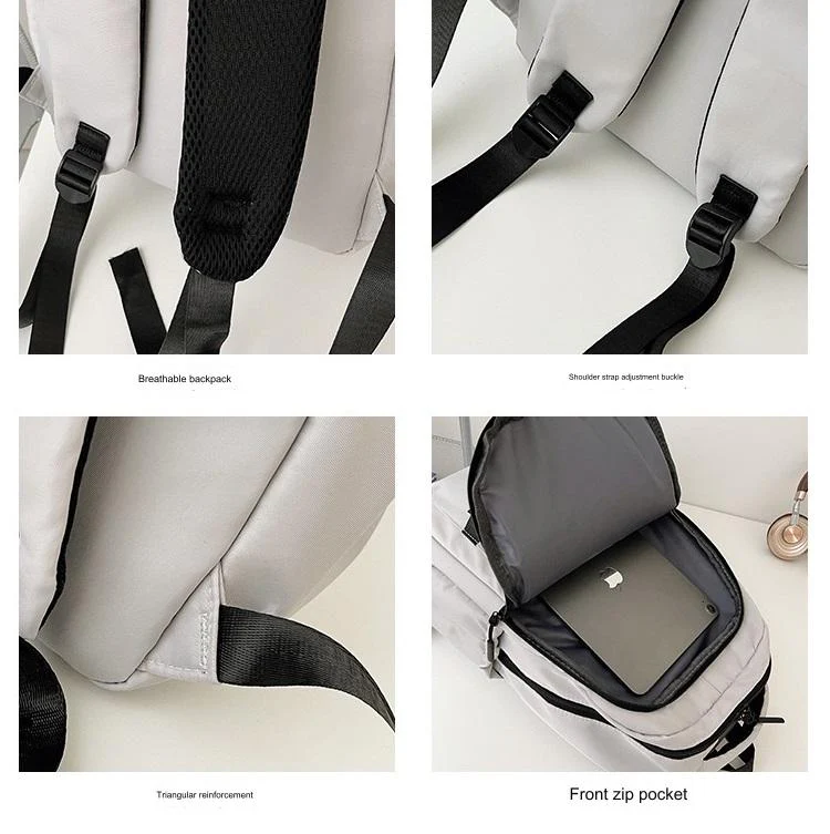 Backpacks Waterproof Multi-Pocket Nylon Backpack 1243 - Image 9