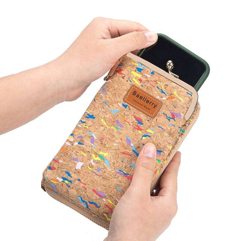 Baellerry Letter Patched Detail Colorblock Chain Phone Wallet 6003 - Image 11