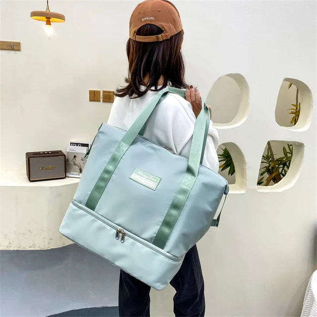 Dark Blue Travel Duffel Bag for Men & Women 4039 - Image 2
