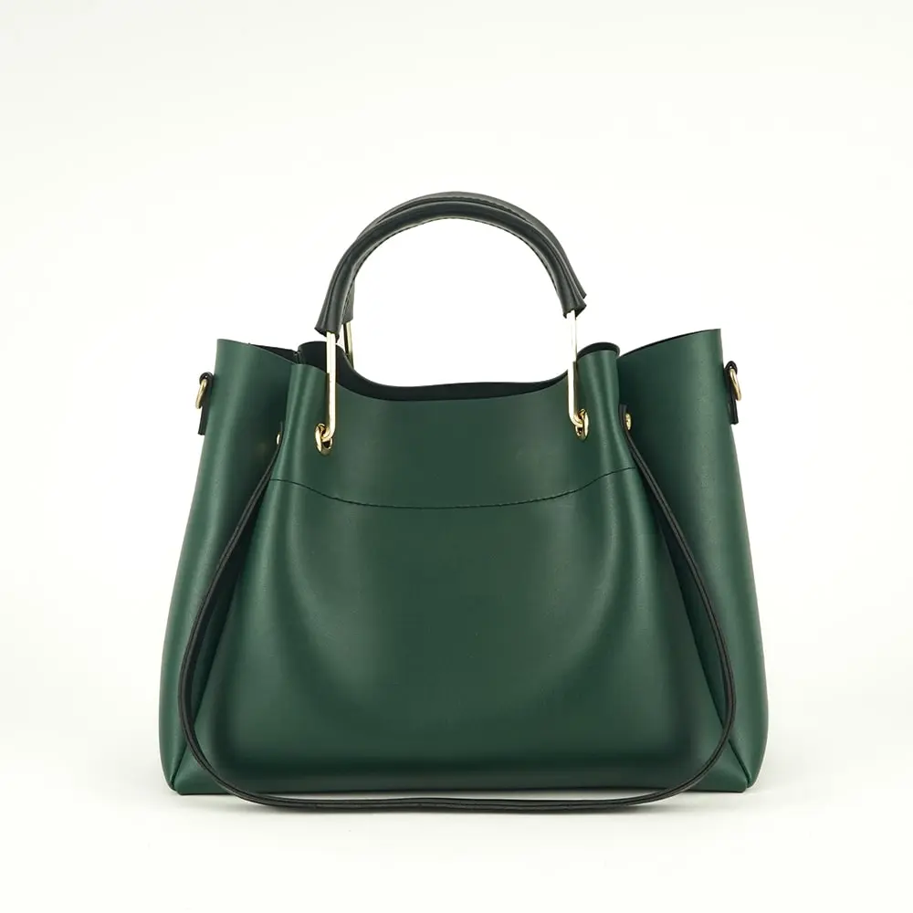Green 2 in 1 Ladies Tote Bag 8850-2 - Image 5