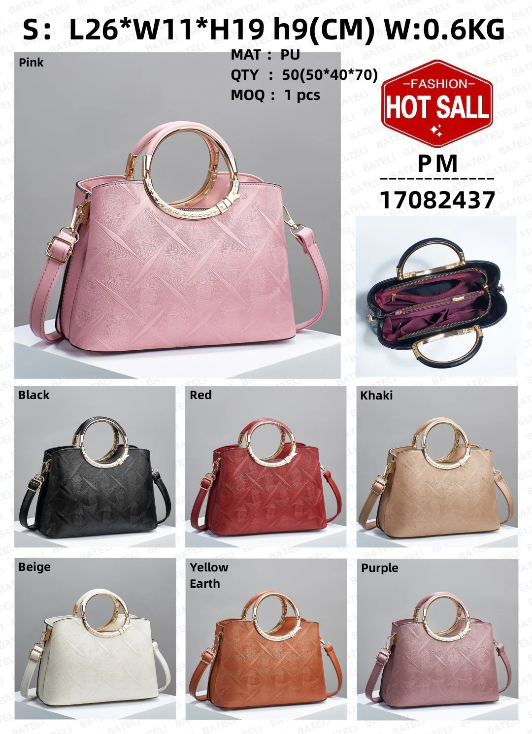 Stylish Handbag for Girls and Women 808-6 - Image 2