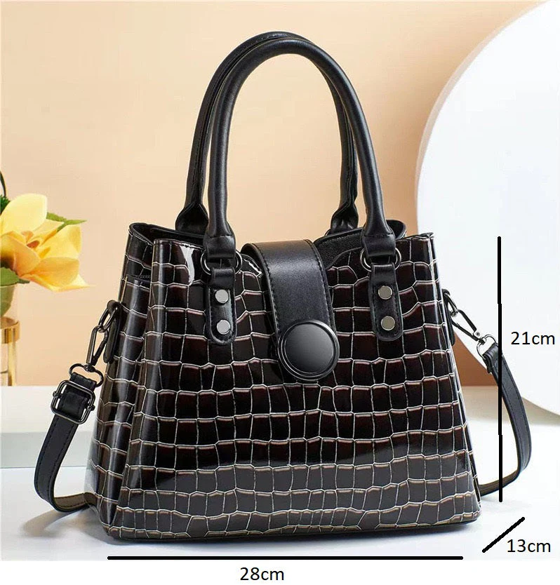 Black  Purse Ladies Purse 6902-6 - Image 2