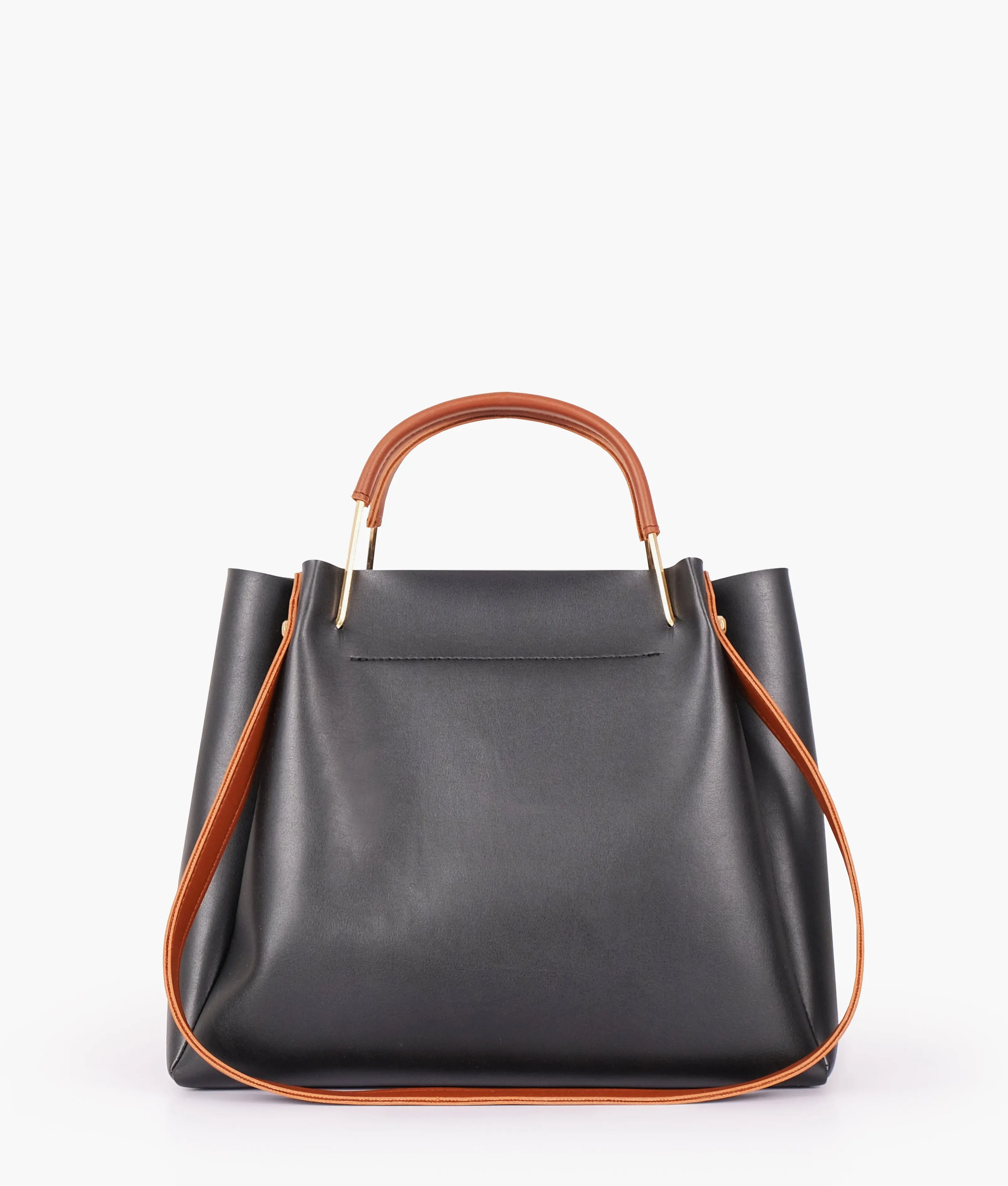 Black 2 in 1 Ladies Tote Bag 8850-12 - Image 3