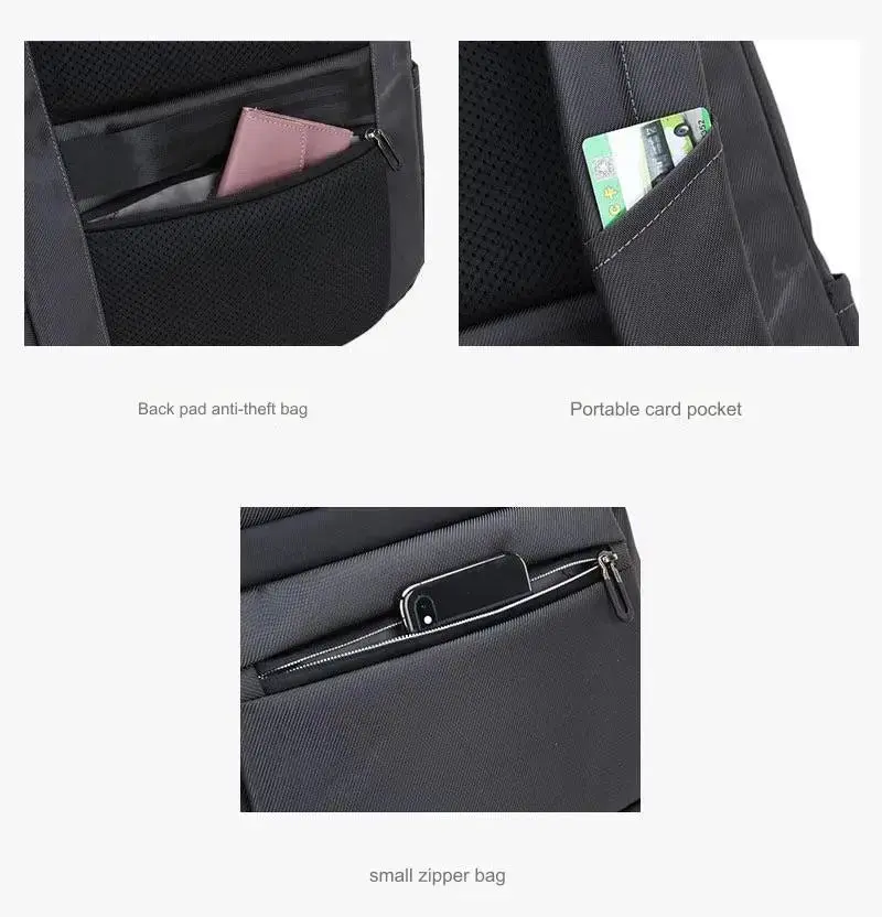 Anti-theft Business Laptop Backpack Bag for Men Women with USB Charging Port 1229 - Image 9