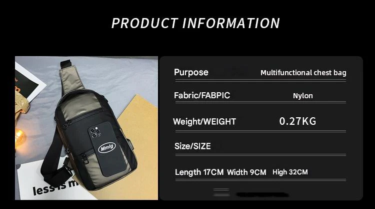 Men's functional messenger bag trendy Design 4108 - Image 6
