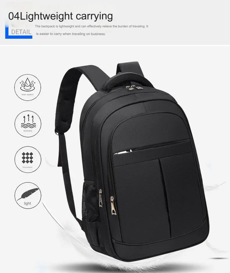 GB School Bag 1215 Business Office Work Men's Backpack Multifunctional Laptop Waterproof Oxford Cloth School Bag - Image 6