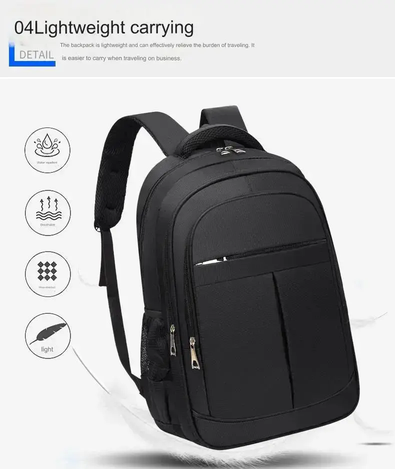 GB School Bag 1215 Business Office Work Men's Backpack Multifunctional Laptop Waterproof Oxford Cloth School Bag - Image 9