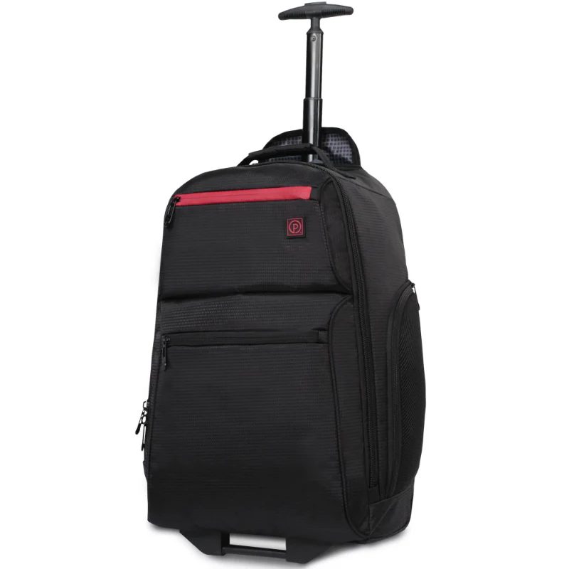 Protege 22 Black Rolling Backpack with Telescopic Handle 101 - Image 2