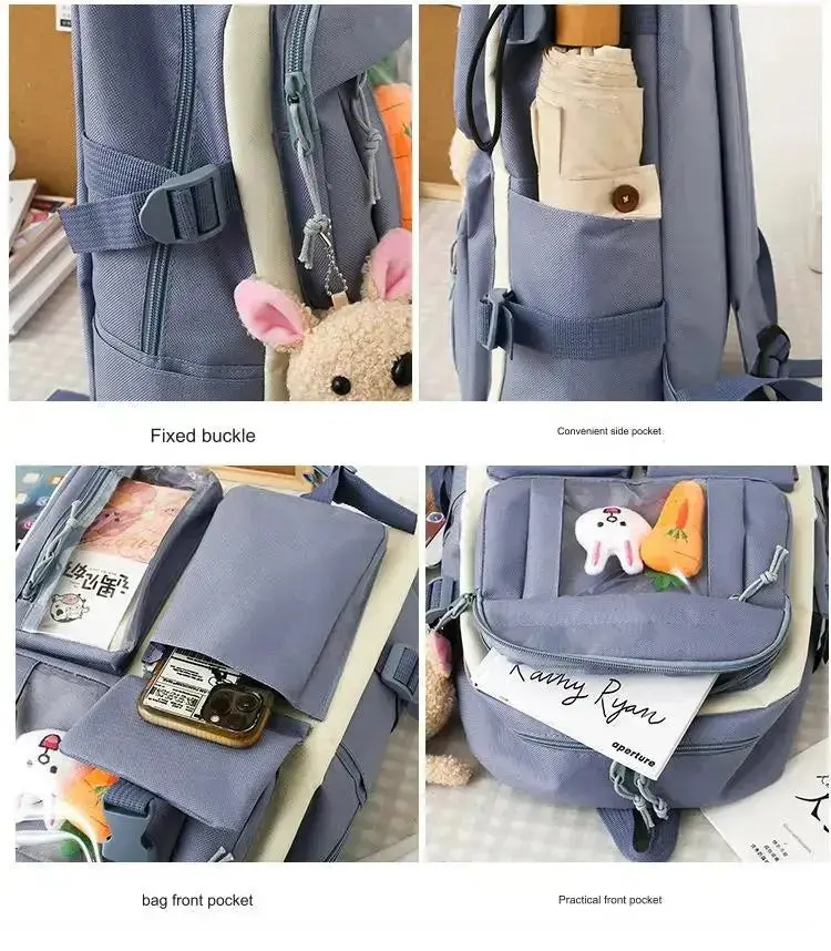 5 pcs Bunny Bag Travel Multifunctional Large Capacity Canvas Bag 978 - Image 10