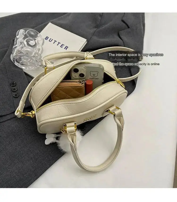 MIN MIN Women Leather Crossbody Bag Without Keychain 407 - Image 11