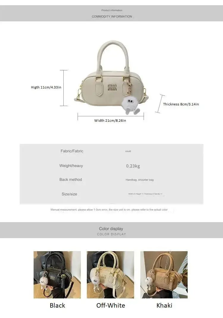 MIN MIN Women Leather Crossbody Bag Without Keychain 407 - Image 6