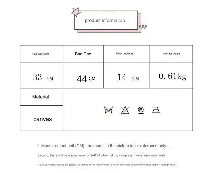 5 pcs Bunny Bag Travel Multifunctional Large Capacity Canvas Bag 978 - Image 8