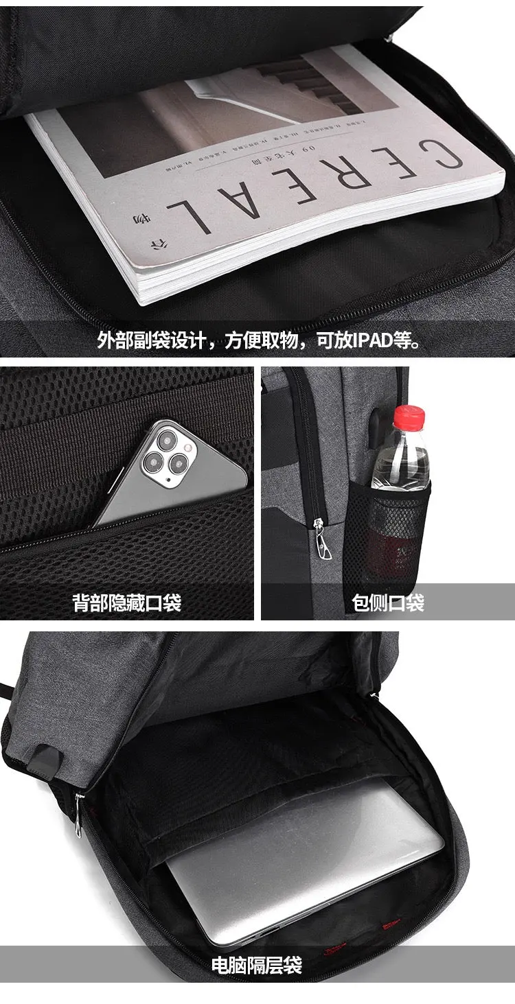 Durable And Stylish Laptop Backpack With USB MJ190 - Image 6