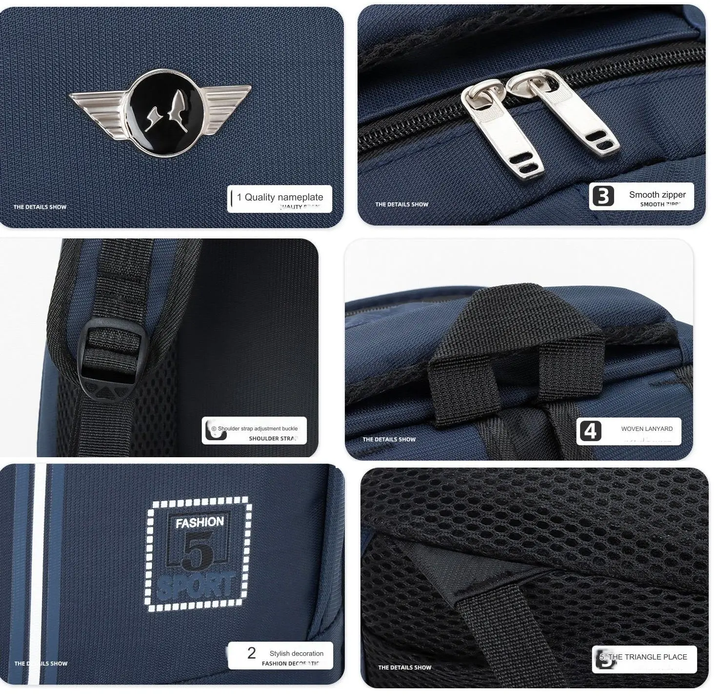 Unisex Backpack for School and College MJ220 - Image 10