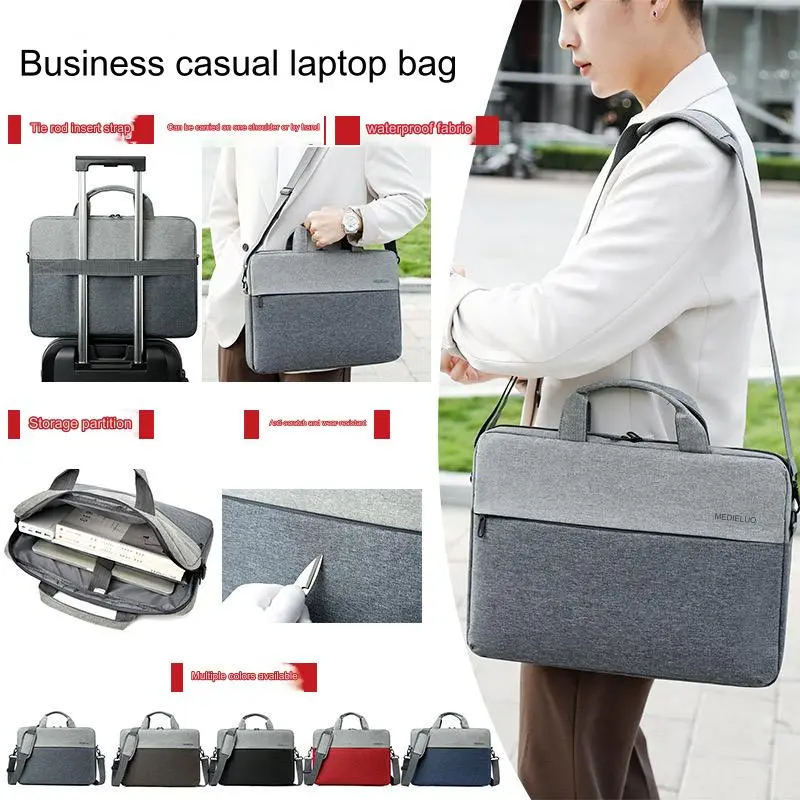 Laptop Bag 16 Inch Waterproof Polyester Briefcase T52 - Image 6