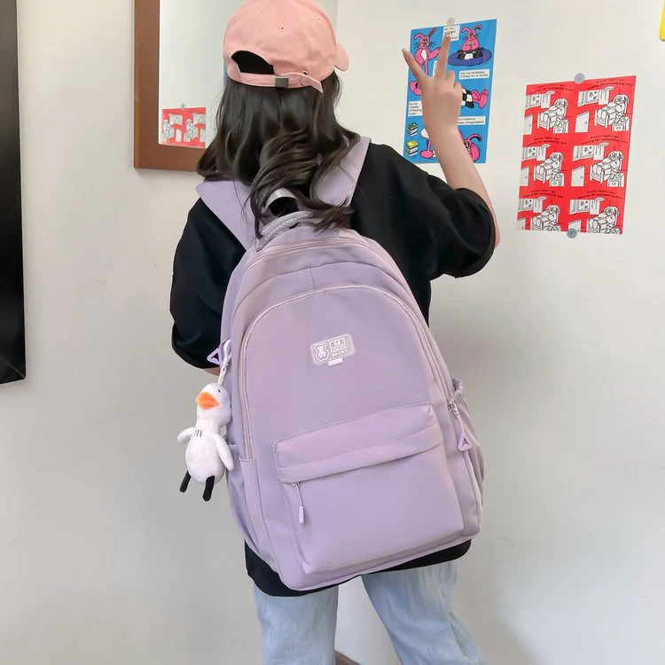 Black Student Schoolbag Junior High School Boys and Girls Backpack 1688-11 - Image 2