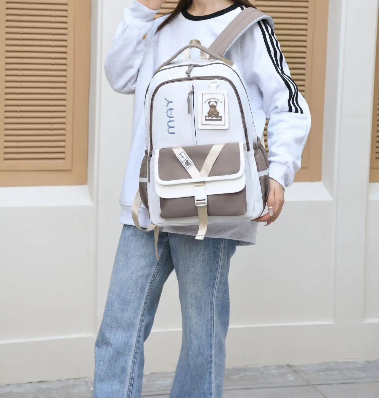 Durable Korean Vibe Unisex Backpack MS21 - Image 3
