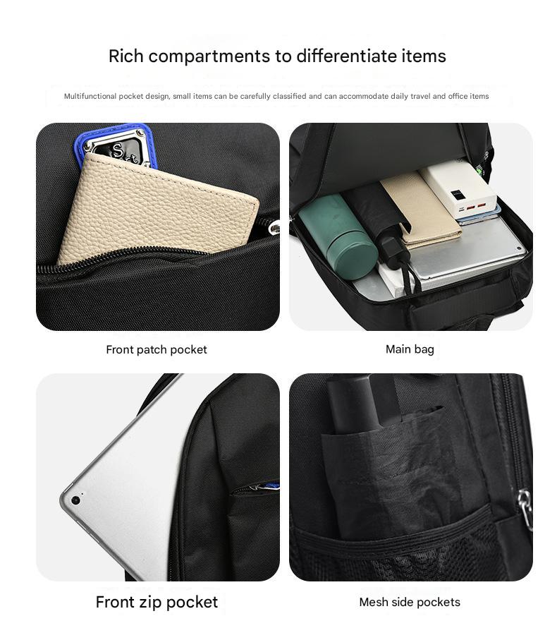 Men's Waterproof & Scratch-Resistant Backpack 1237 - Image 11