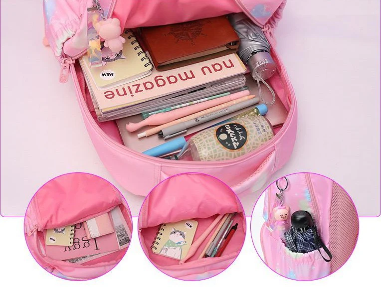 Pink Simple School College Bag 4226 - Image 3