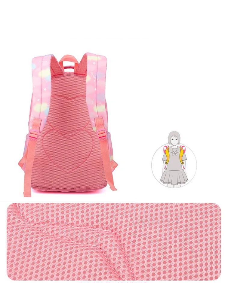 Pink Simple School College Bag 4226 - Image 7
