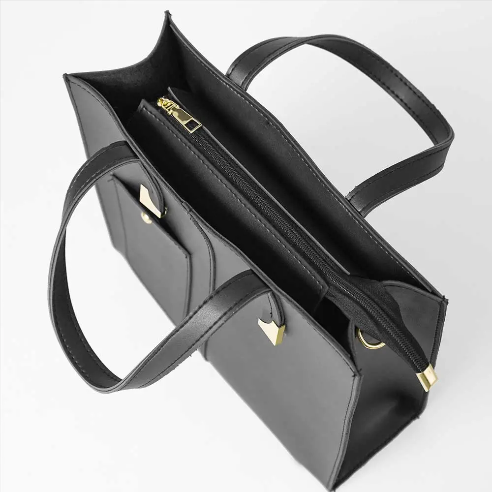 Black Womens Tote Bag 564 - Image 3