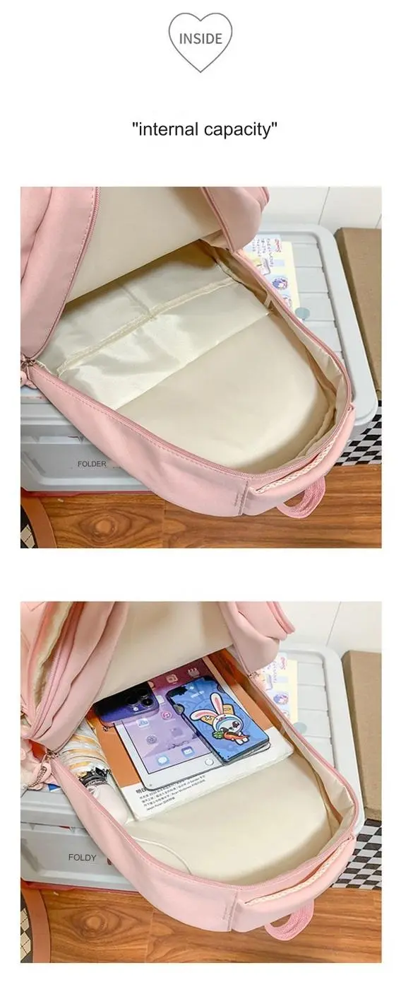 Large Capacity School Backpack Lightweight Women's Travel Shoulder Bags 1688-13 - Image 10