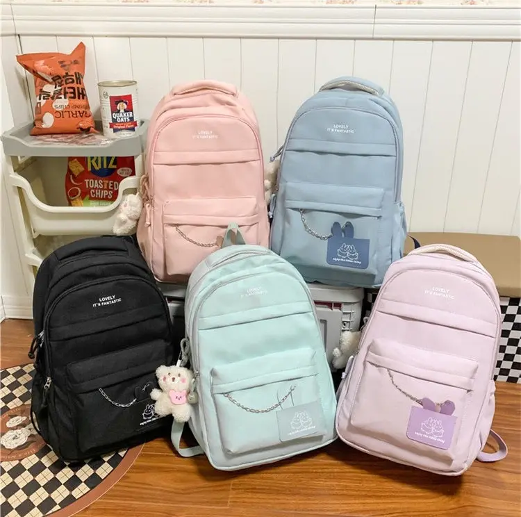 Large Capacity School Backpack Lightweight Women's Travel Shoulder Bags 1688-13 - Image 12