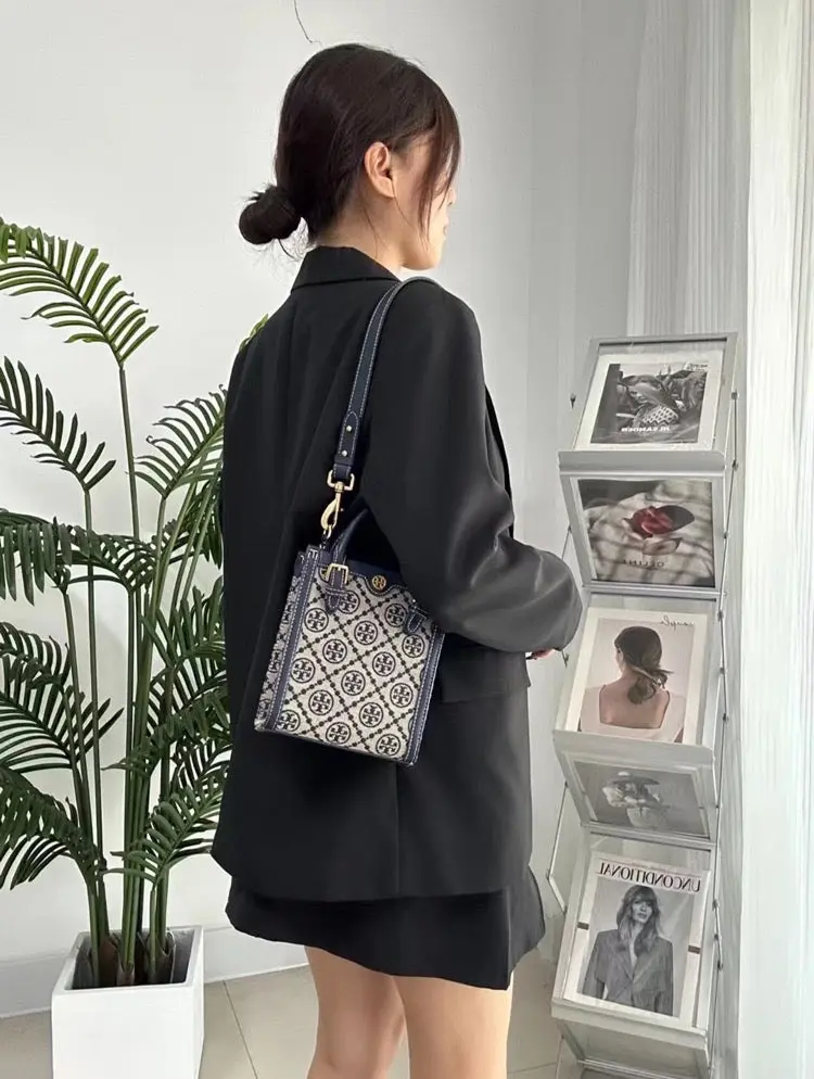Tory Burch Monogram Mini Tote Bag 4484 - Image 10