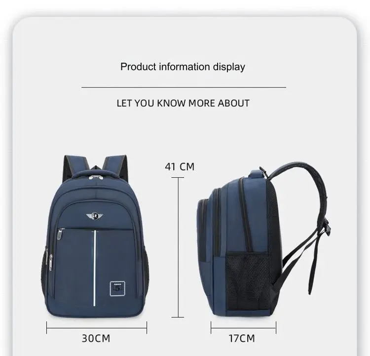 Unisex Backpack for School and College MJ220 - Image 8