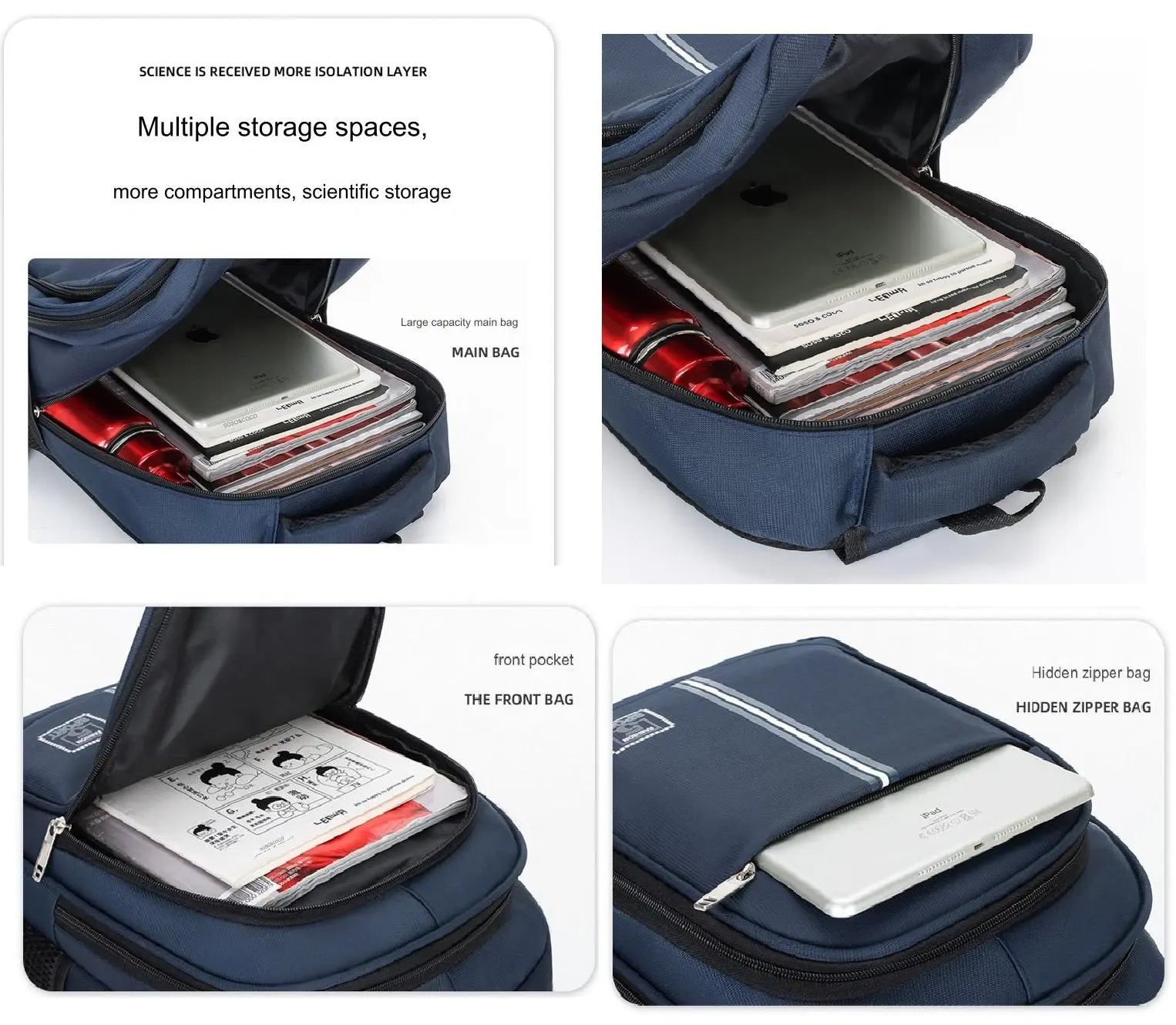 Unisex Backpack for School and College MJ220 - Image 9