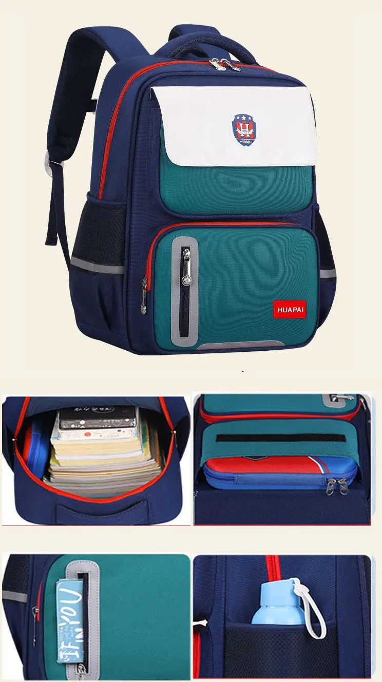 Blue & Pink Student School Bag For Kids 4155 - Image 2