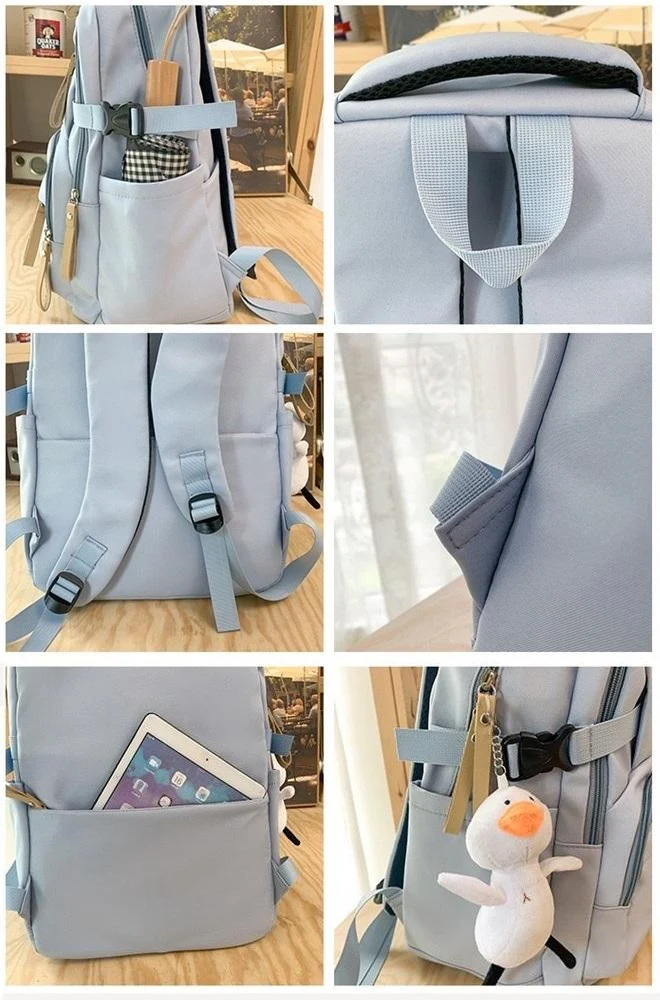 Korean Version Schoolbag Unisex Backpack 002 - Image 5