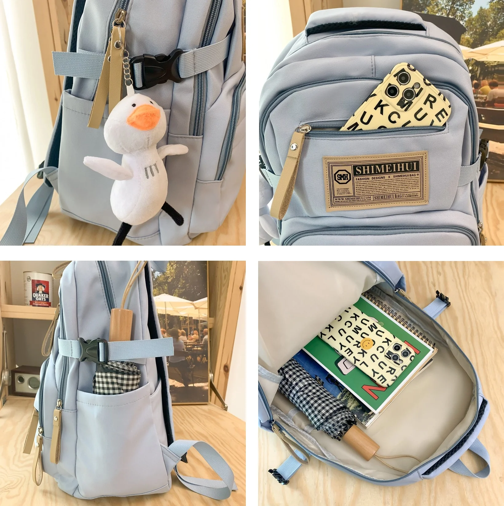 Korean Version Schoolbag Unisex Backpack 002 - Image 7