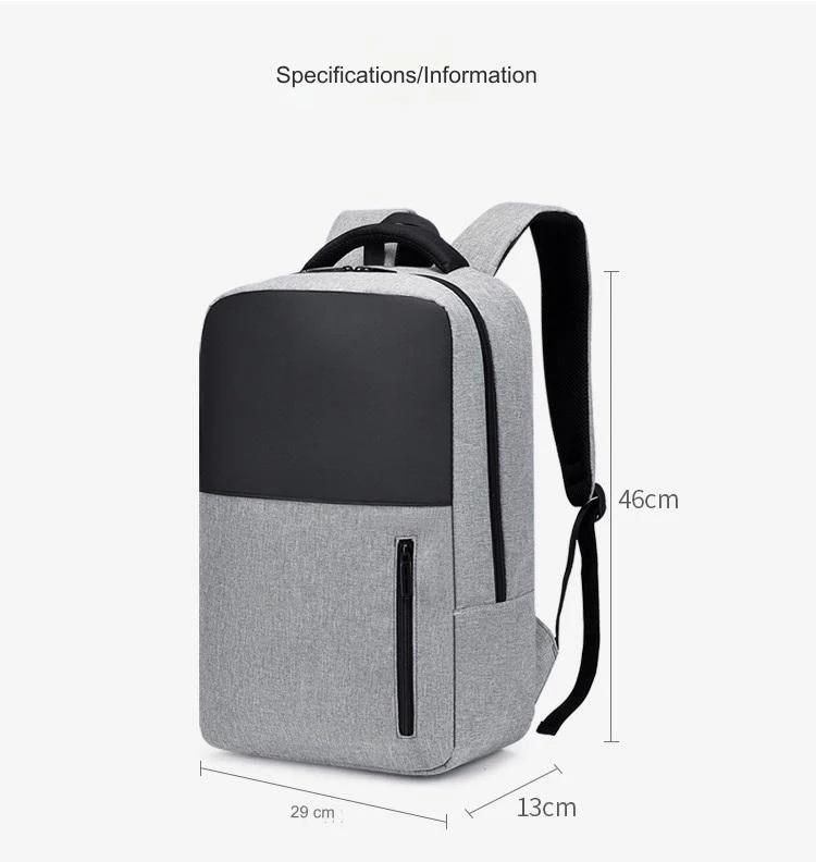 Grey Simple School College Bag 4245 - Image 10