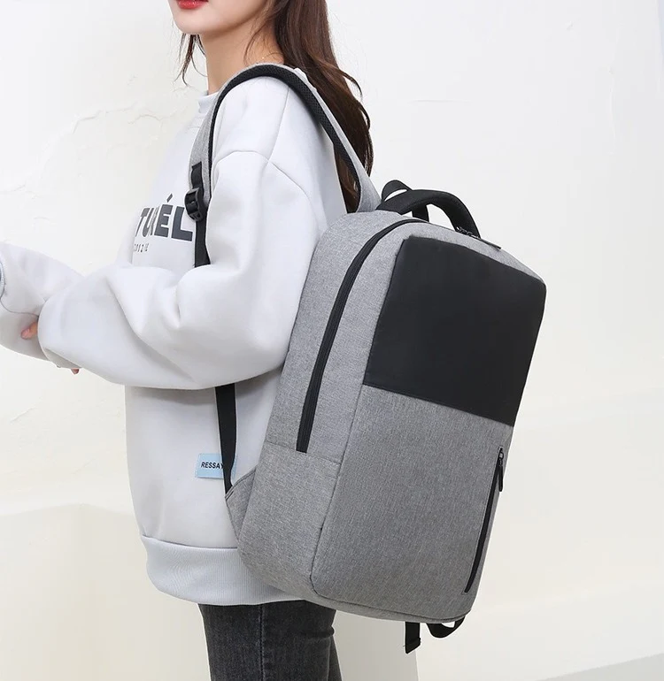 Grey Simple School College Bag 4245 - Image 3