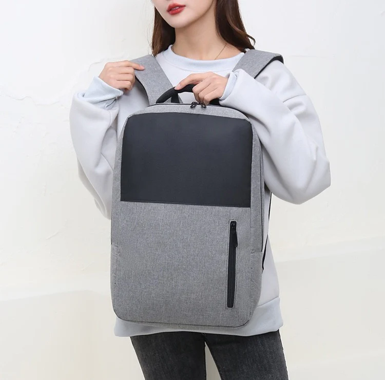 Grey Simple School College Bag 4245 - Image 4