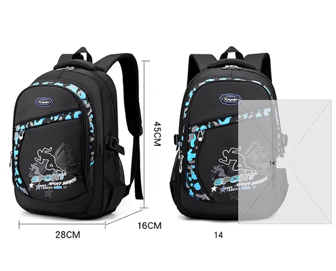 Kids School Bag Casual Kids Daypack, Water-Proof Kids Backpack 4128 - Image 8