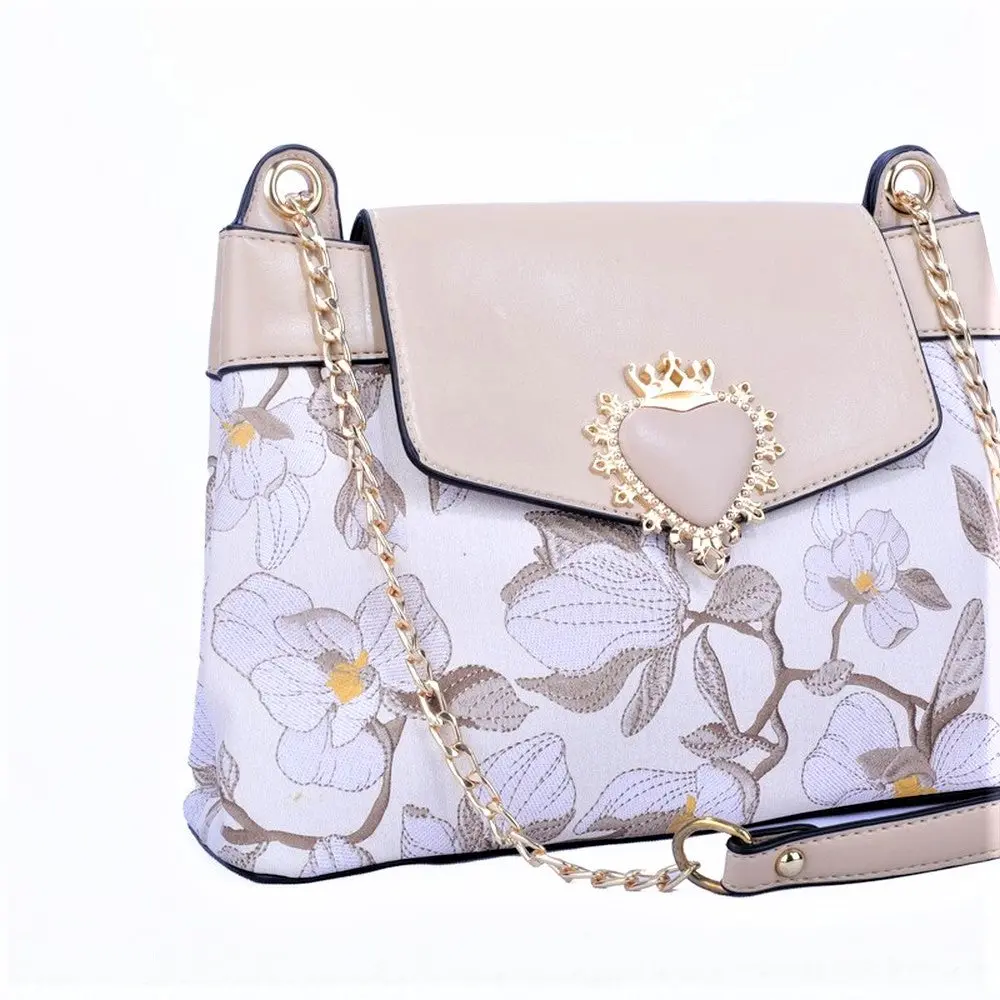 Blue Heart Decor Flap Over Mini Crossbody Bag 8816-3 - Image 3