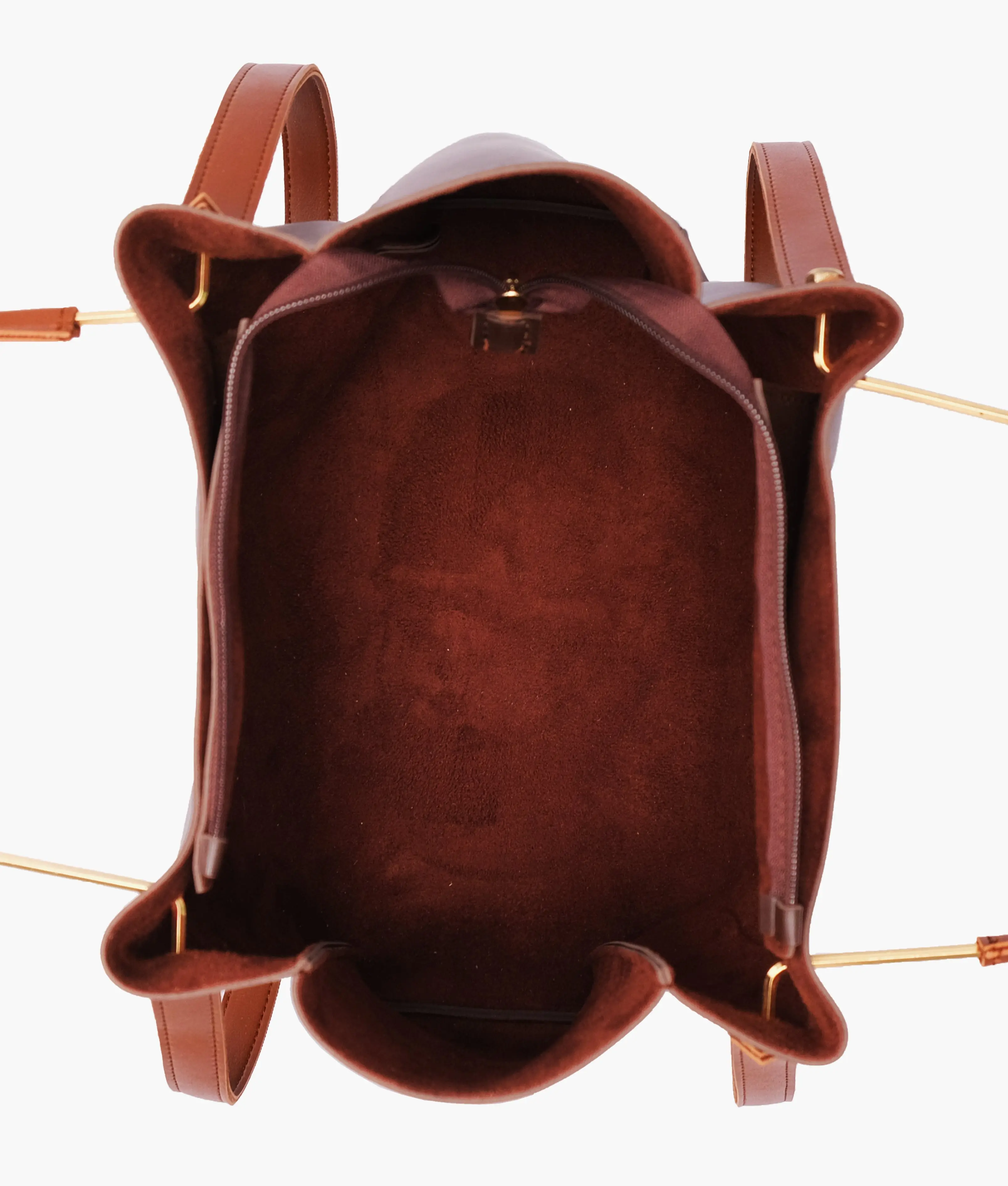 Brown 2 in 1 Ladies Tote Bag 8850-12 - Image 3